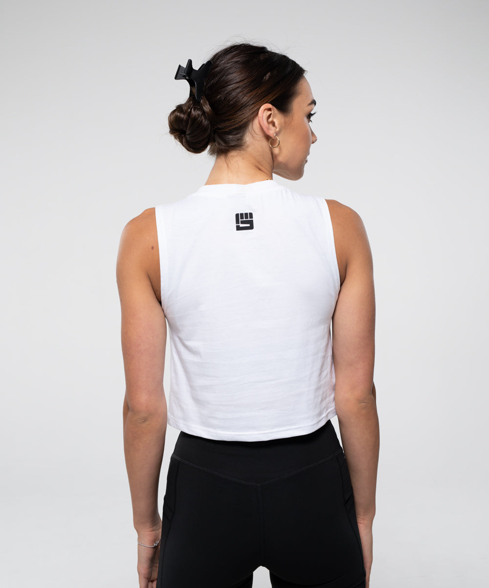 UBKN Crop Tank in White