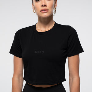 UBKN Crop Tee in Black