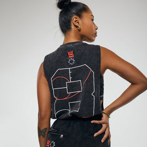 EIGHT Muscle Tank in Black Wash