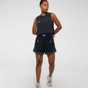 EIGHT Muscle Tank in Black Wash