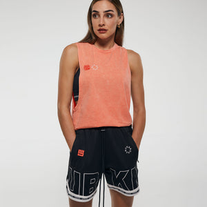 FLOW Muscle Tank in Coral Wash