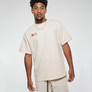 PREMIER Oversized Tee in Off White