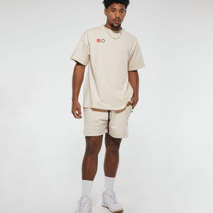 PREMIER Oversized Tee in Off White