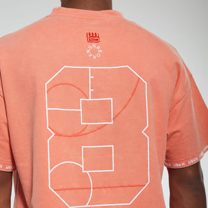 EIGHT Oversized Tee in Coral Wash