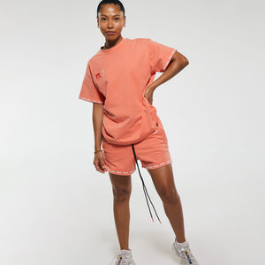 EIGHT Oversized Tee in Coral Wash