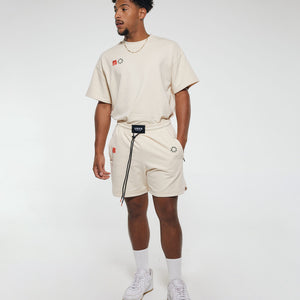 PREMIER Sweat Short in Off White