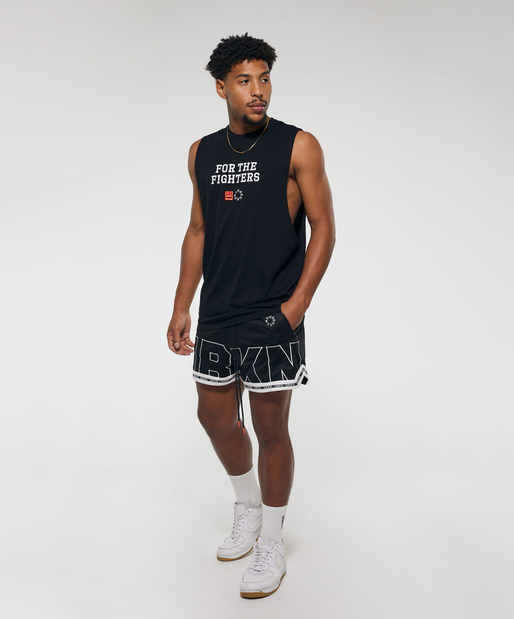 GAME CHANGER Mid Basketball Short in Black