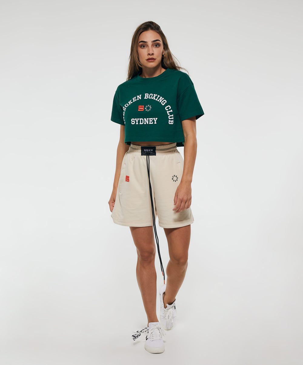 Styled with a streetwear vibe and made from our premium organic cotton, the CLUB Crop Oversized Tee is an extra big and extra heavy fit, with dropped shoulder sleeves.  Extra heavy. Extra big. Size down for a regular oversized fit.