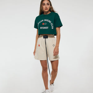 Styled with a streetwear vibe and made from our premium organic cotton, the CLUB Crop Oversized Tee is an extra big and extra heavy fit, with dropped shoulder sleeves.  Extra heavy. Extra big. Size down for a regular oversized fit.