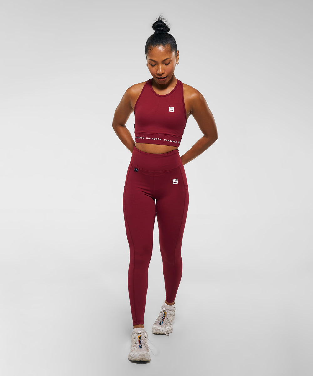 STRONGER Full Legging in Berry