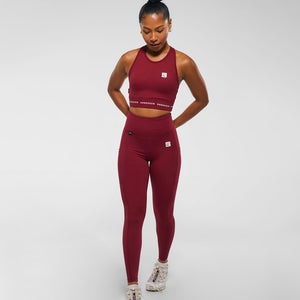 STRONGER Full Legging in Berry
