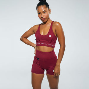 STRONGER Sports Bra in Berry