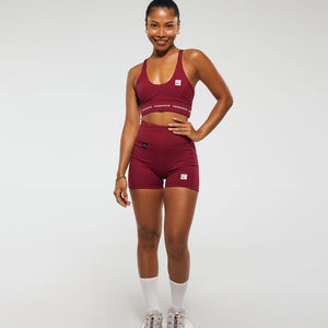 STRONGER Sports Bra in Berry