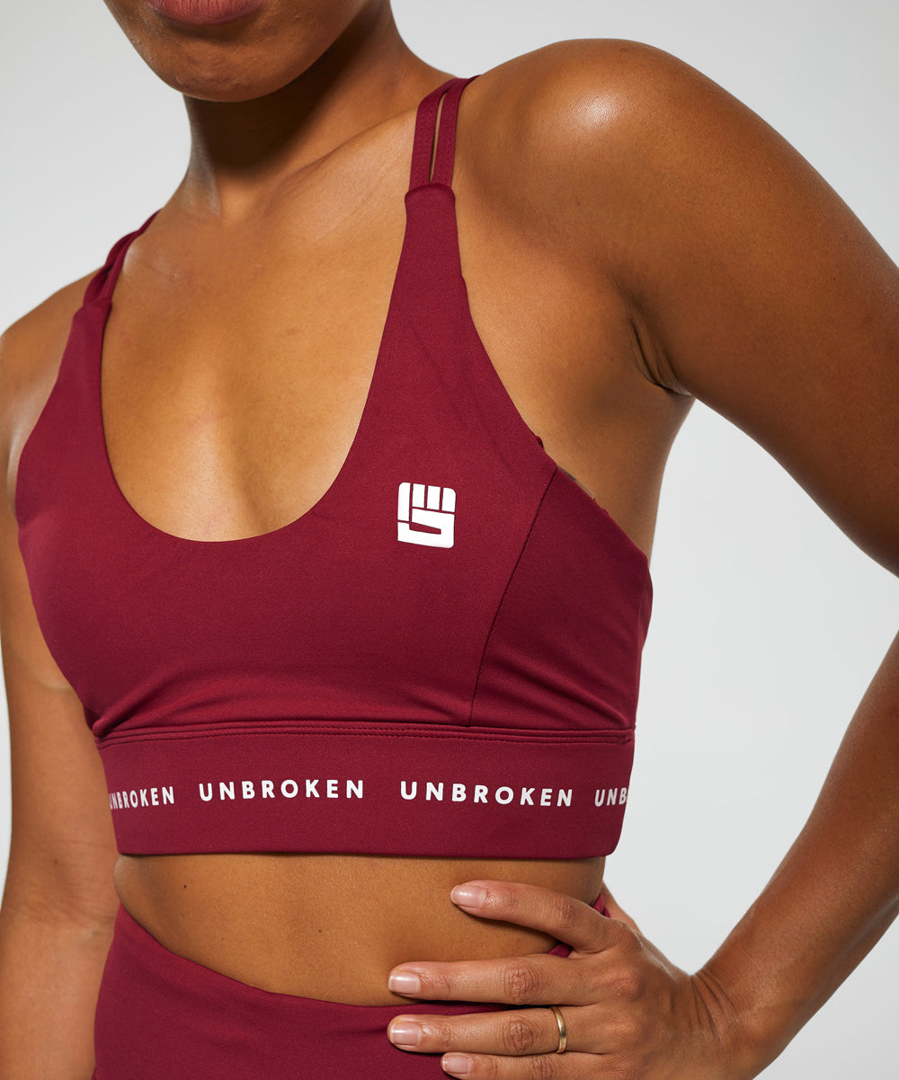 STRONGER Sports Bra in Berry