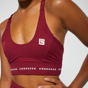 STRONGER Sports Bra in Berry